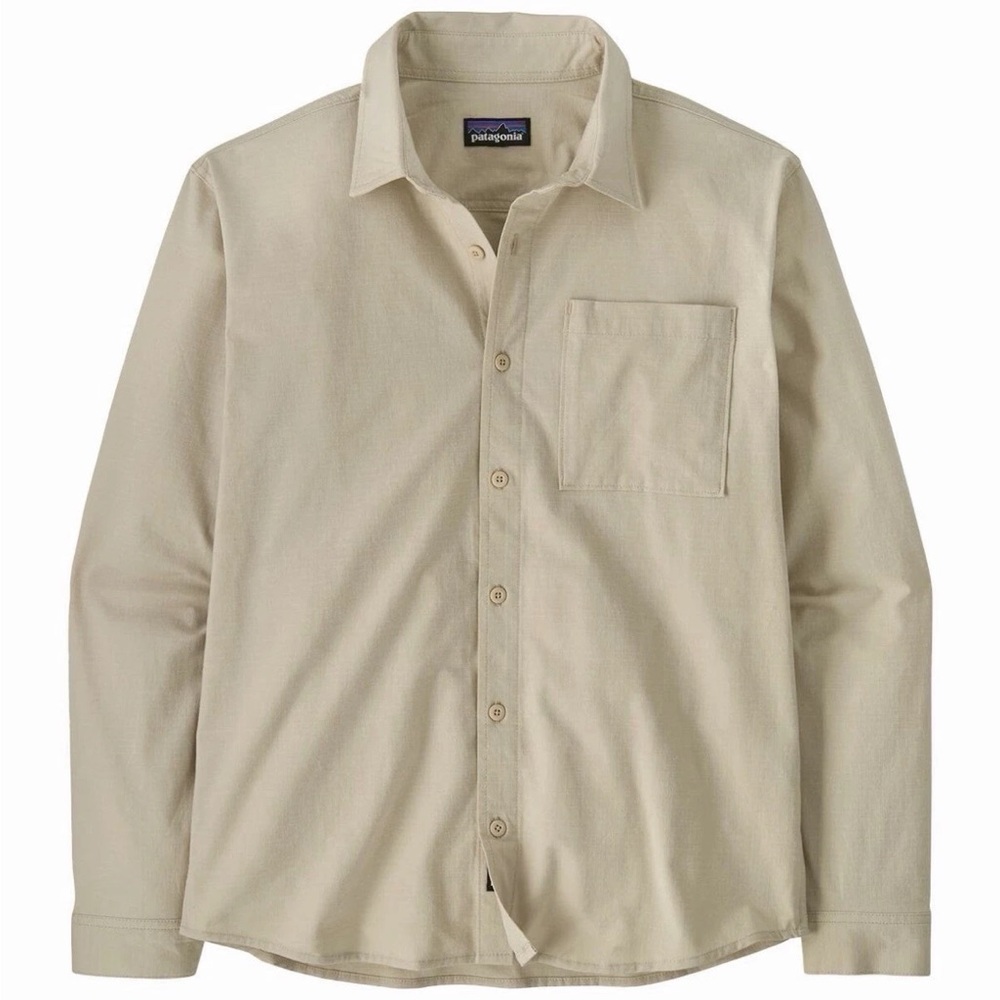 Patagonia Men's large Nomader Casual Button Down in Pelican NWT
